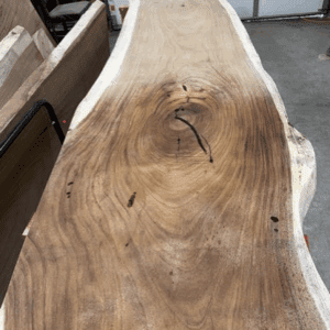 Parota Wood Live Edge Slab – 152" × 36" × 2" | Transparent Epoxy